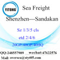 Shenzhen Port Sea Freight Shipping To Sandakan